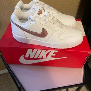 Nike White and Brown Sneakers